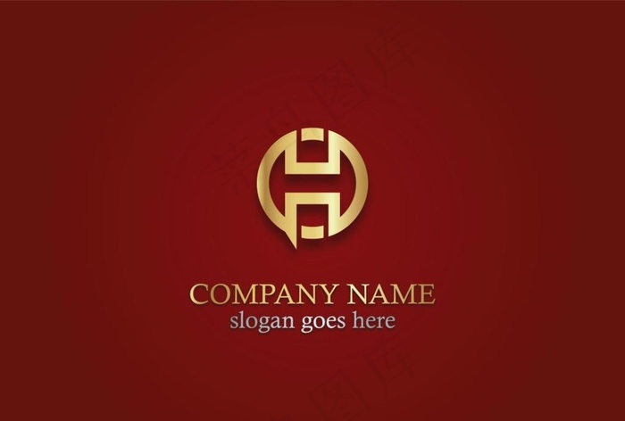 房地产 标志 金色 logo图片ai矢量模版下载