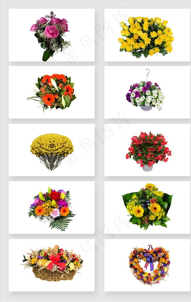 免抠png装饰花卉花束图片