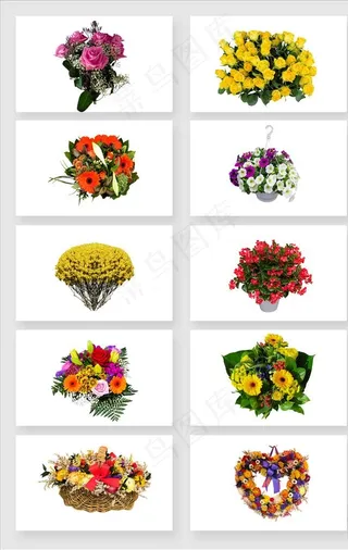 免抠png装饰花卉花束图片