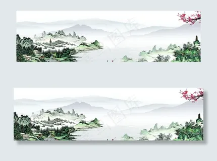 山水水墨画图片