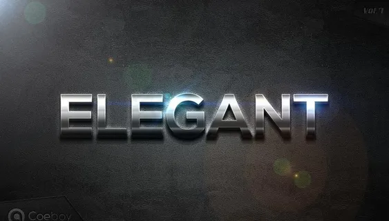 特级质感金属特效字图片