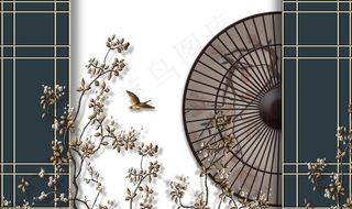 新中式背景墙图片