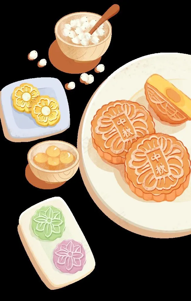 中秋元素免抠素材图片psd模版下载