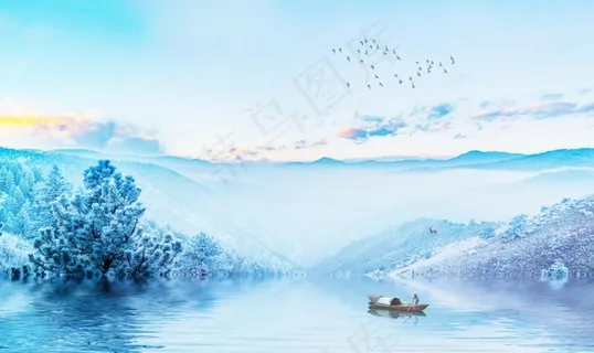 水墨背景墙图片