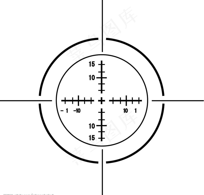 瞄准标图片ai矢量模版下载