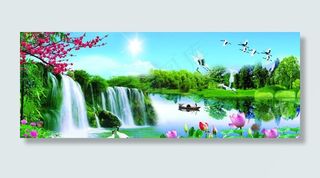 山水风景图图片