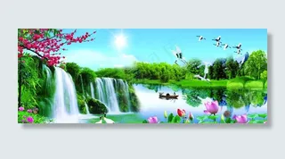 山水风景图图片