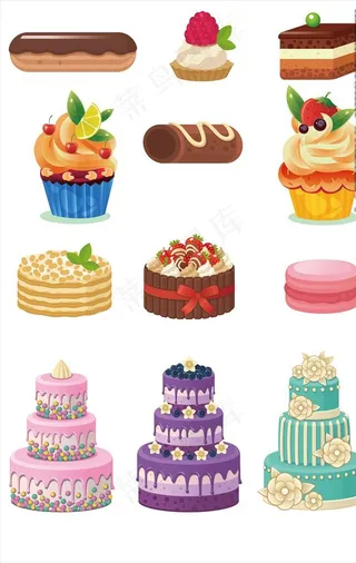蛋糕免抠素材图片