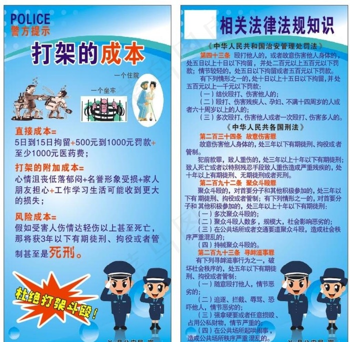 打架的成本图片