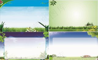 展板绿色背景图片