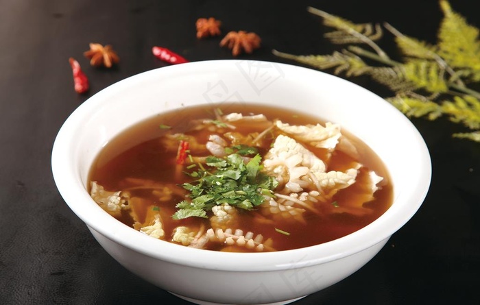 酸辣海鲜汤图片