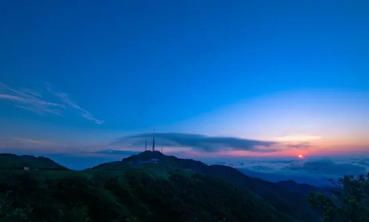 玉林大容山日出图片 玉林大容山日出图片