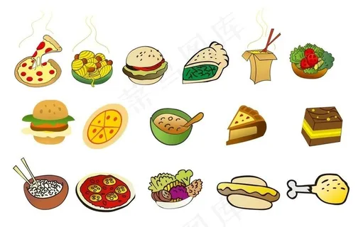 矢量卡通食物图片