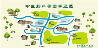 中医药科普园导览图图片