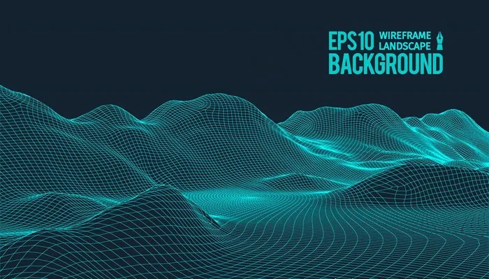 网格地形图片ai矢量模版下载