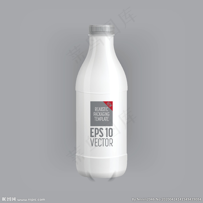 瓶子包装设计效果样机图片eps,ai矢量模版下载