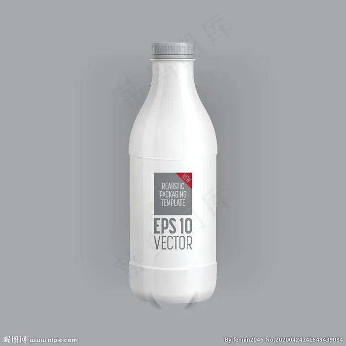 瓶子包装设计效果样机图片eps,ai矢量模版下载
