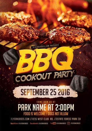 烧烤海报图片