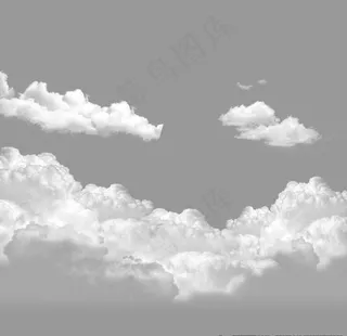 云素材 云 贴纸 漂浮 对话框图片