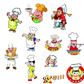 卡通厨师图片