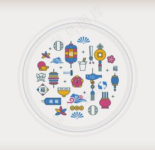 中秋文化元素图片