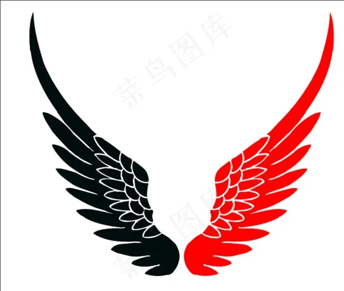 翅膀图片cdr矢量模版下载