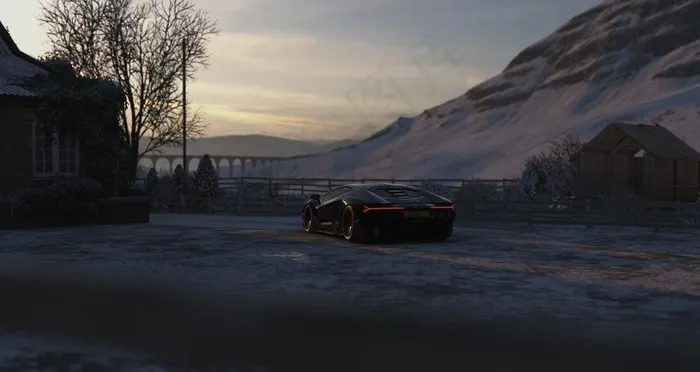 黑色汽车跑车交通工具图片