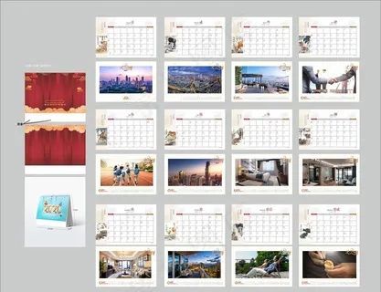 2021年牛年台历 房地产台历图片