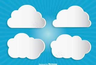 现代矢量云图片