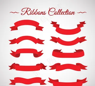 矢量丝带飘带图片