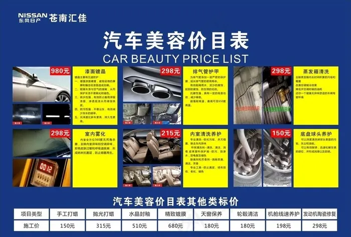 汽车美容图片(297X210)cdr矢量模版下载