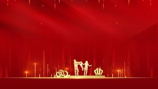 金色开盘 红金 豪宅地产广告图片