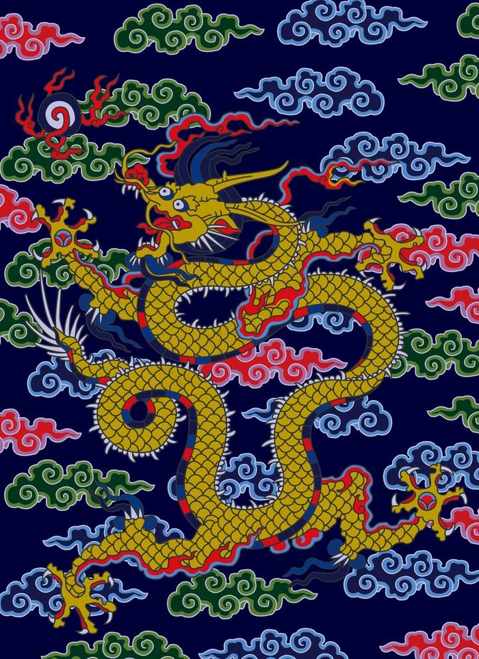 龙纹图片ai矢量模版下载
