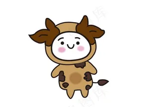 矢量卡通牛图片