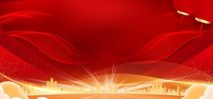 大气红色新年背景图片