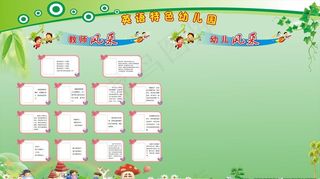 幼儿园展板图片