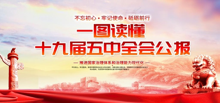 十九届五中全会图片(5906X2953(DPI:300))psd模版下载