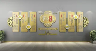 食堂文化墙展板图片