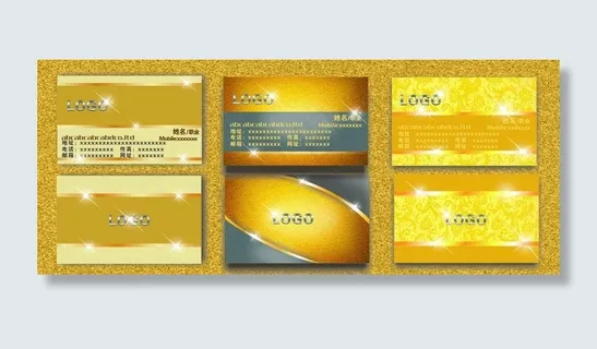 金色名片图片