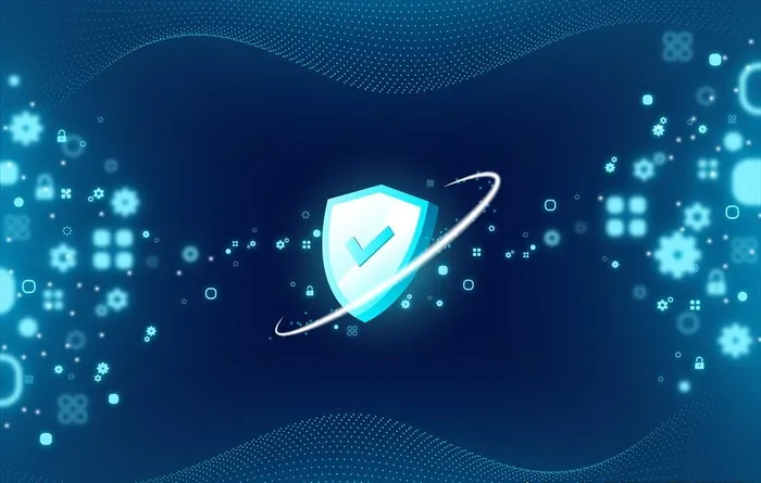 科技安全盾牌插图图片eps,ai矢量模版下载