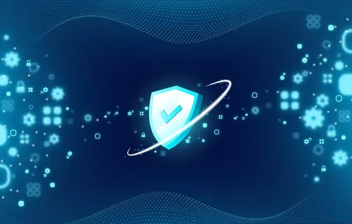 科技安全盾牌插图图片