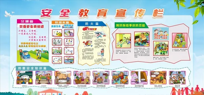 安全教育图片(400X600)cdr矢量模版下载