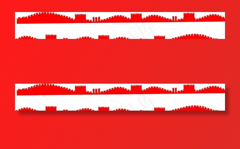 长城图片psd模版下载