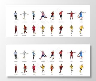 2018世界杯足球明星人物图片