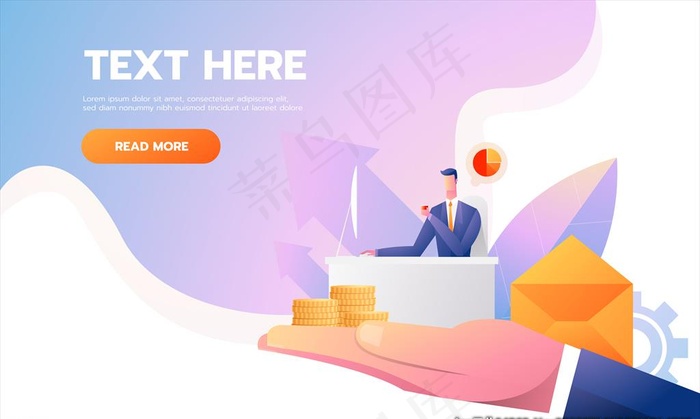 商务人士插画图片eps,ai矢量模版下载