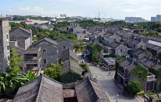 岭南印象园鸟瞰图片