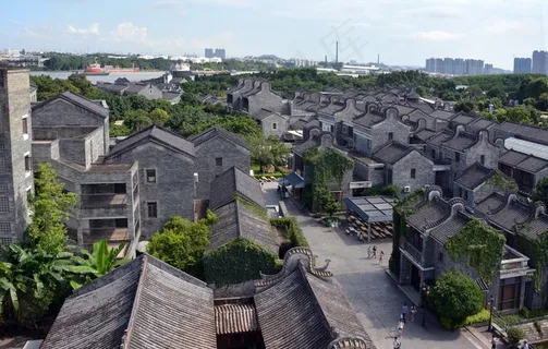 岭南印象园鸟瞰图片 岭南印象园鸟瞰图片