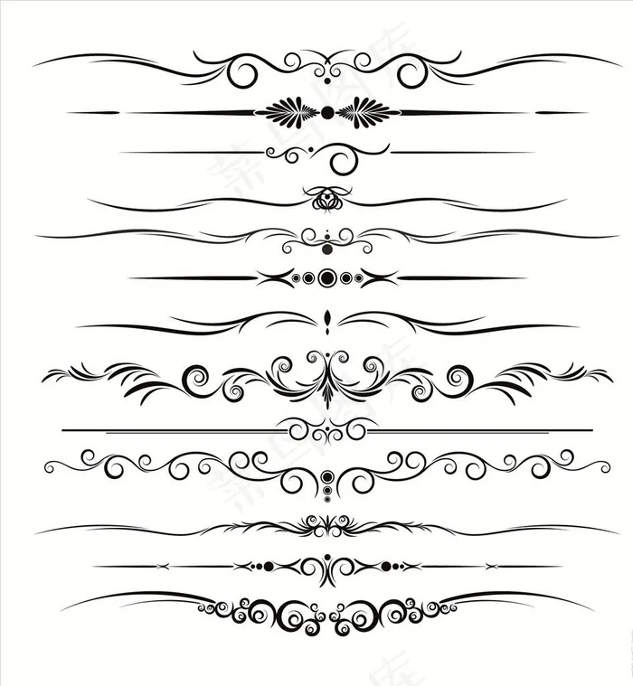 花边图片ai矢量模版下载