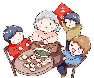 包饺子图片