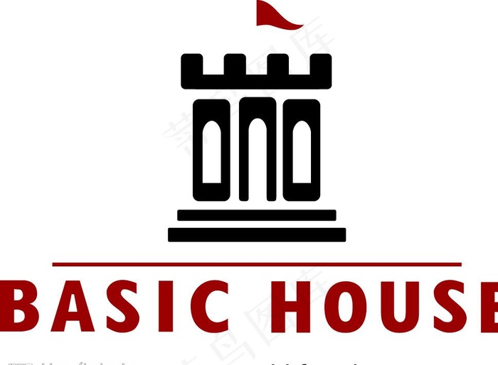 百家好basic houseLOGO图片ai矢量模版下载
